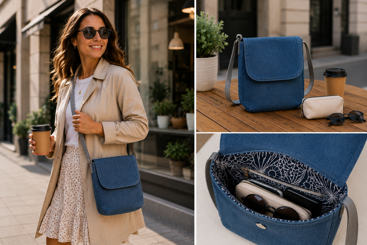 Džínová taška crossbody