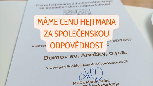 Máme Cenu hejtmana za společenskou odpovědnost