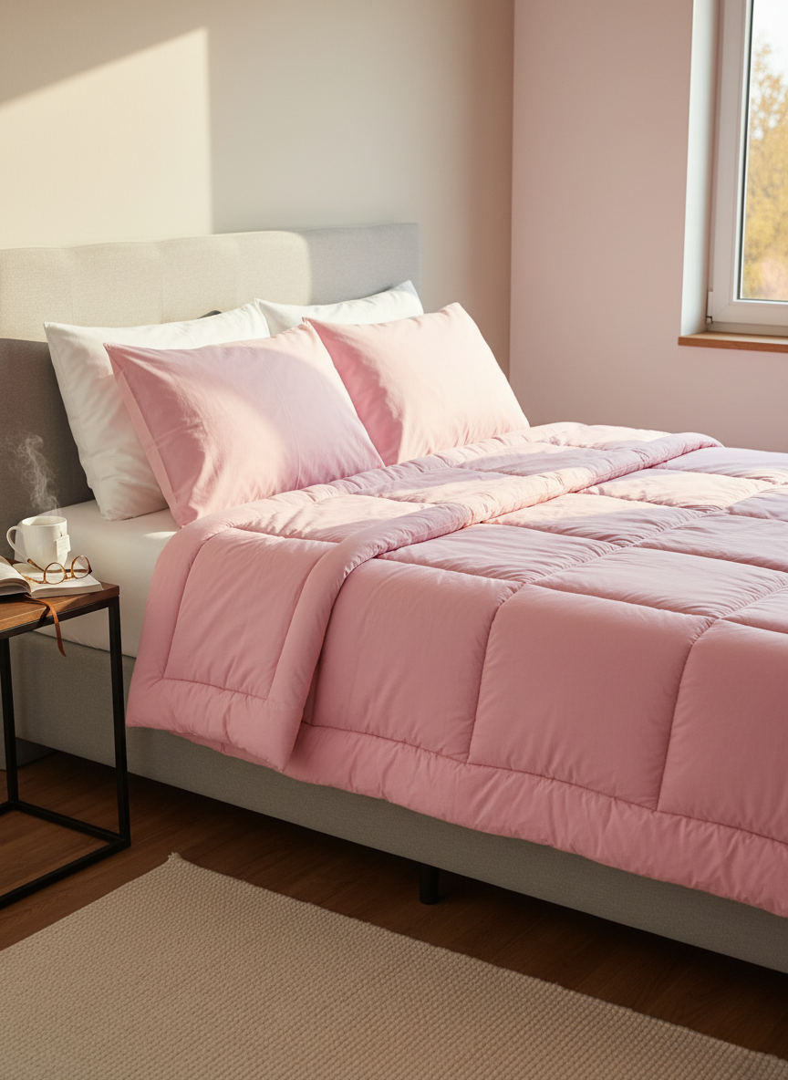 Vlněná prošívaná přikrývka s bavlněným potahem